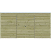 Abri Qube 12,6m² en bois traité autoclave 27mm avec porte double battante + fenêtre  – Gardenas Ma boutique